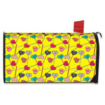 Retro Lollipop Print Mailbox Cover