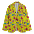 Retro Lollipop Print Men's Blazer