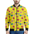 Retro Lollipop Print Men's Bomber Jacket
