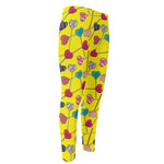 Retro Lollipop Print Men's Compression Pants