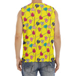 Retro Lollipop Print Men's Fitness Tank Top