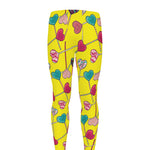 Retro Lollipop Print Men's leggings