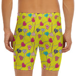 Retro Lollipop Print Men's Long Boxer Briefs