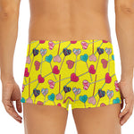 Retro Lollipop Print Men's Short Boxer Briefs