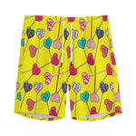 Retro Lollipop Print Men's Sports Shorts
