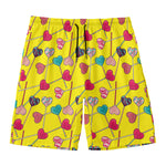 Retro Lollipop Print Men's Swim Trunks