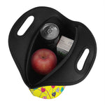 Retro Lollipop Print Neoprene Lunch Bag