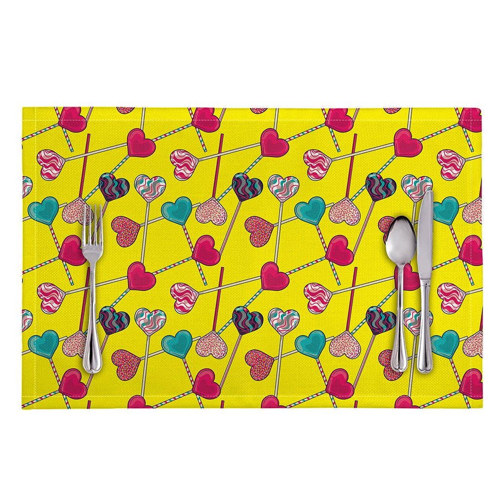 Retro Lollipop Print Placemat