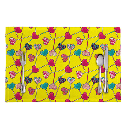 Retro Lollipop Print Placemat