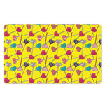 Retro Lollipop Print Polyester Doormat