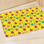 Retro Lollipop Print Polyester Doormat
