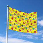 Retro Lollipop Print Polyester Flag