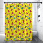 Retro Lollipop Print Premium Shower Curtain