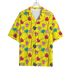 Retro Lollipop Print Rayon Hawaiian Shirt