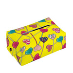 Retro Lollipop Print Rectangle Tissue Box Cover