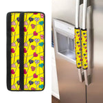 Retro Lollipop Print Refrigerator Handle Covers