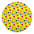 Retro Lollipop Print Round Blanket