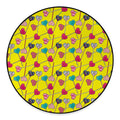 Retro Lollipop Print Round Floor Mat