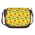 Retro Lollipop Print Saddle Bag