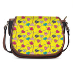 Retro Lollipop Print Saddle Bag