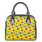 Retro Lollipop Print Shoulder Handbag