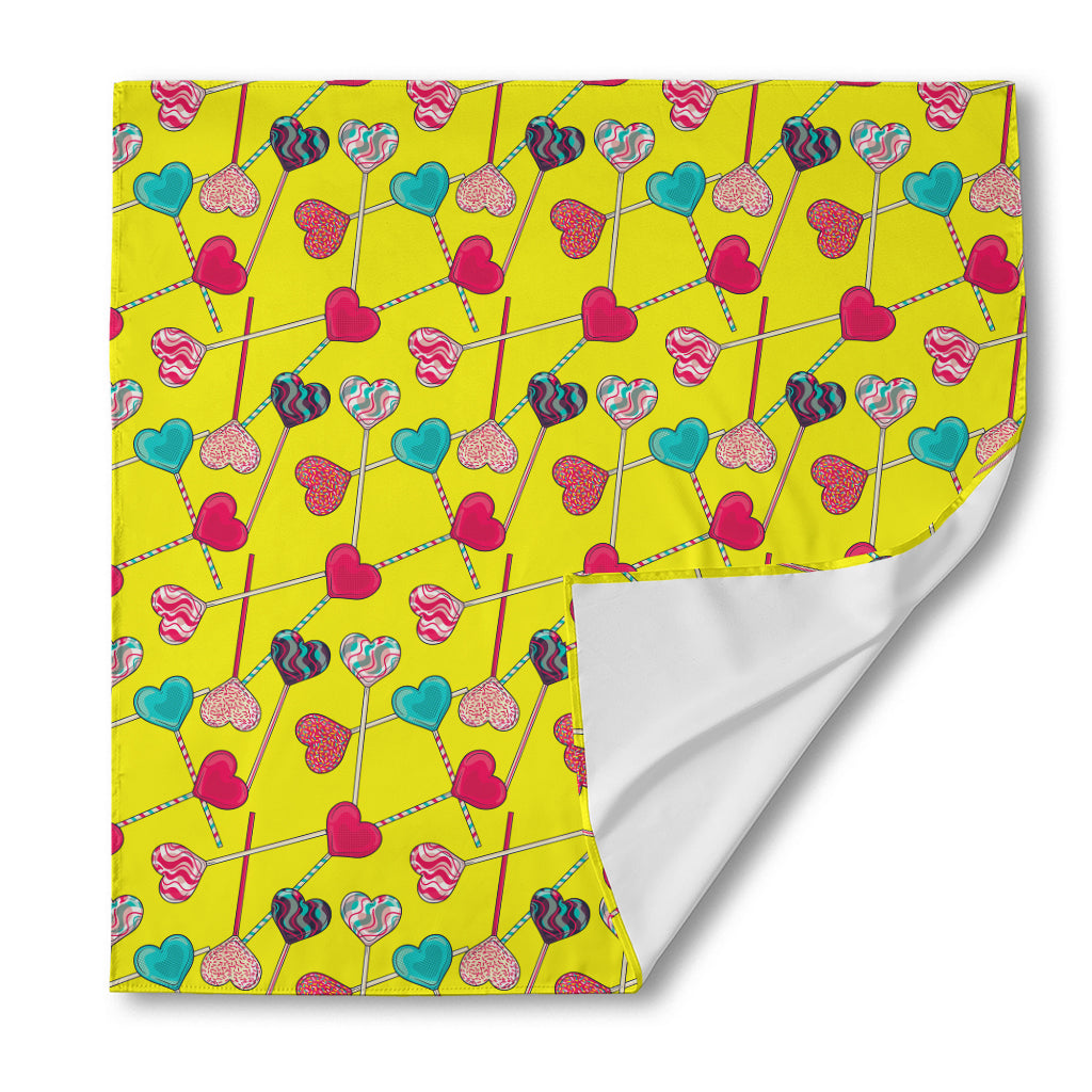 Retro Lollipop Print Silk Bandana