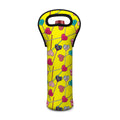 Retro Lollipop Print Single Neoprene Wine Tote