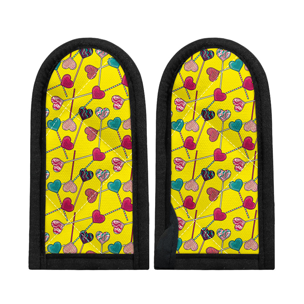 Retro Lollipop Print Skillet Handle Cover