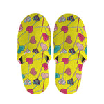 Retro Lollipop Print Slippers