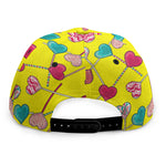 Retro Lollipop Print Snapback Cap