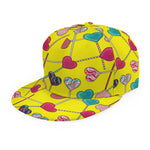 Retro Lollipop Print Snapback Cap