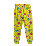 Retro Lollipop Print Sweatpants