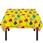 Retro Lollipop Print Tablecloth