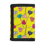 Retro Lollipop Print Trifold Wallet