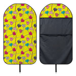 Retro Lollipop Print Waterproof Car Seat Cover