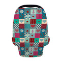 Retro Nautical Patchwork Pattern Print Baby Seat Cover