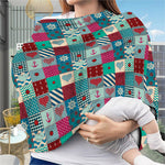 Retro Nautical Patchwork Pattern Print Baby Seat Cover