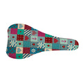 Retro Nautical Patchwork Pattern Print Bicycle Seat Cover
