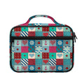 Retro Nautical Patchwork Pattern Print Briefcase Bible Bag
