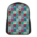 Retro Nautical Patchwork Pattern Print Casual Backpack