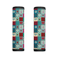 Retro Nautical Patchwork Pattern Print Handle Covers