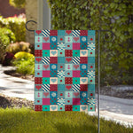 Retro Nautical Patchwork Pattern Print House Flag