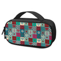 Retro Nautical Patchwork Pattern Print Portable Cooler Travel Case