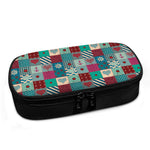 Retro Nautical Patchwork Pattern Print Insulin Cooler Travel Case