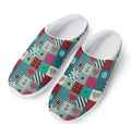 Retro Nautical Patchwork Pattern Print Mesh Casual Shoes