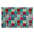 Retro Nautical Patchwork Pattern Print Placemat