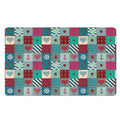 Retro Nautical Patchwork Pattern Print Polyester Doormat