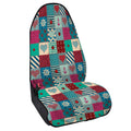 Retro Nautical Patchwork Pattern Print Waterproof Car Seat Cover