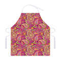 Retro Paisley Pattern Print Adjustable Apron