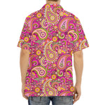 Retro Paisley Pattern Print Aloha Shirt